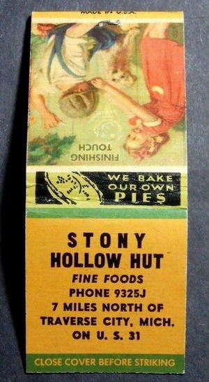 Stony Hollow Hut (The Hut) - Matchbook
